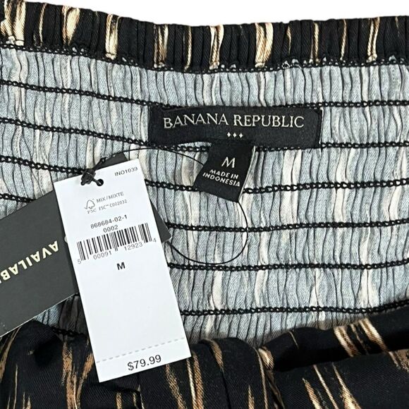 Banana Republic Elegant Black and Cream Women's Fit And Flare Dress, Size M, NWT - Picture 10 of 11